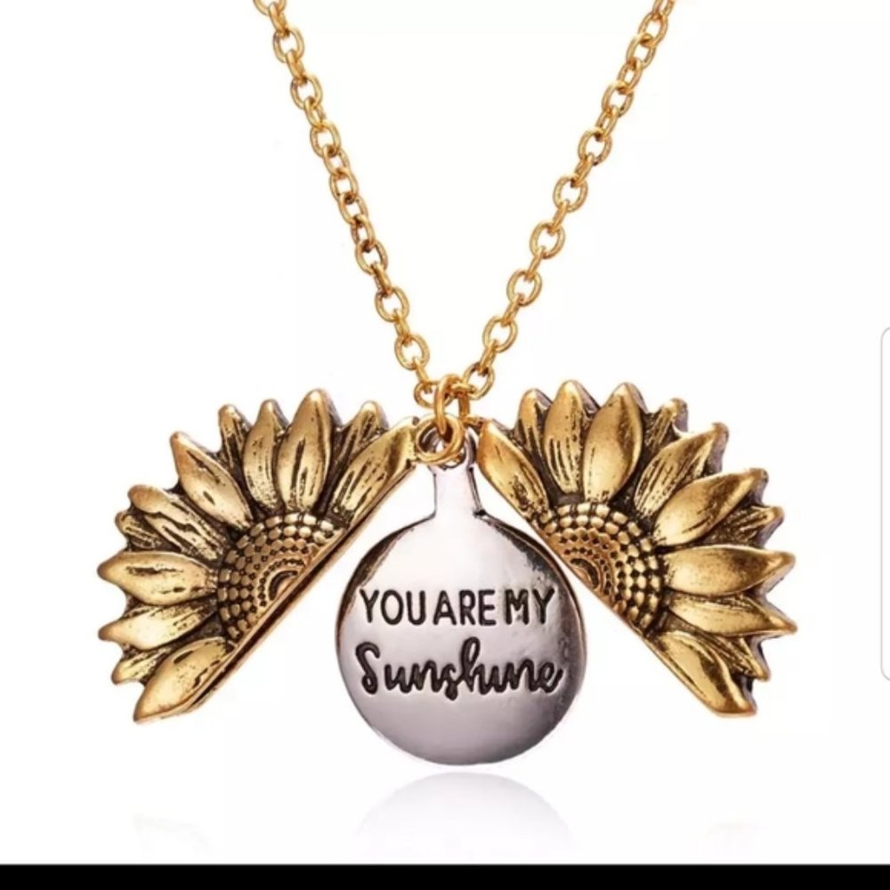 New You Are My Sunshine Open Locket Necklace - Picture 2 of 6